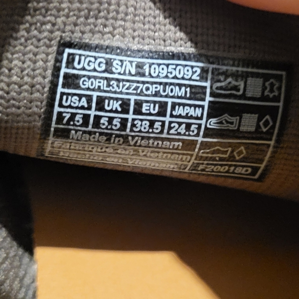 UGG Women's Sidney Sneaker USA OLIVE GREEN Knit Mesh Size 7.5 - Picture 10 of 10